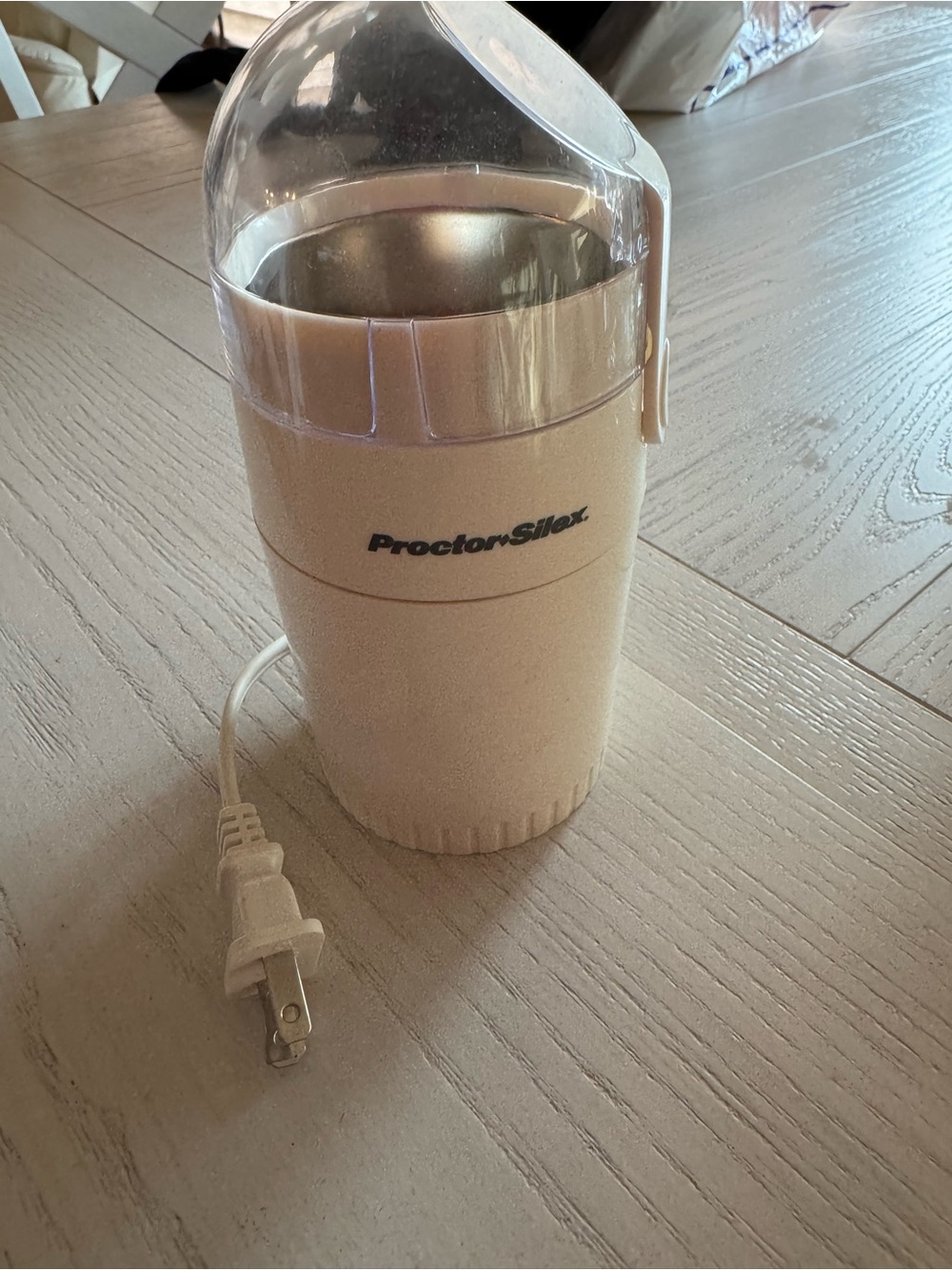 Proctor Silex Beige Coffee Grinder - Compact Electric Grinder